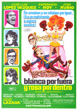 Blanca por fuera y rosa por dentro
