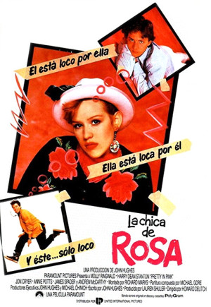 La chica de rosa