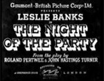 The Night of the Party (1935)