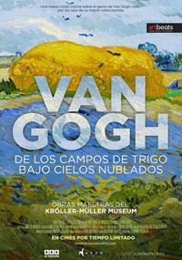 Van Gogh, de los campos de trigo bajo cielos nublados