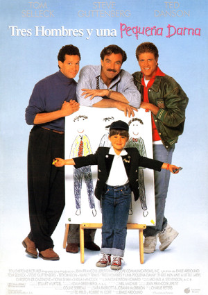Tres hombres y una pequeña dama (1990)