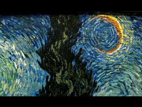 Van Gogh, de los campos de trigo bajo cielos nublados